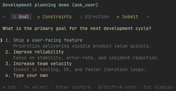 Single-select question with one selected option